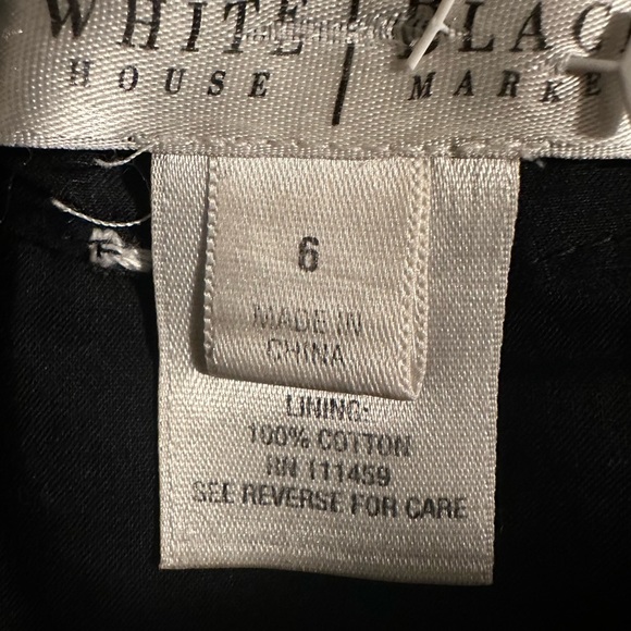 WHBM Black Floral Embroidered Strapless Dress - Picture 10 of 12